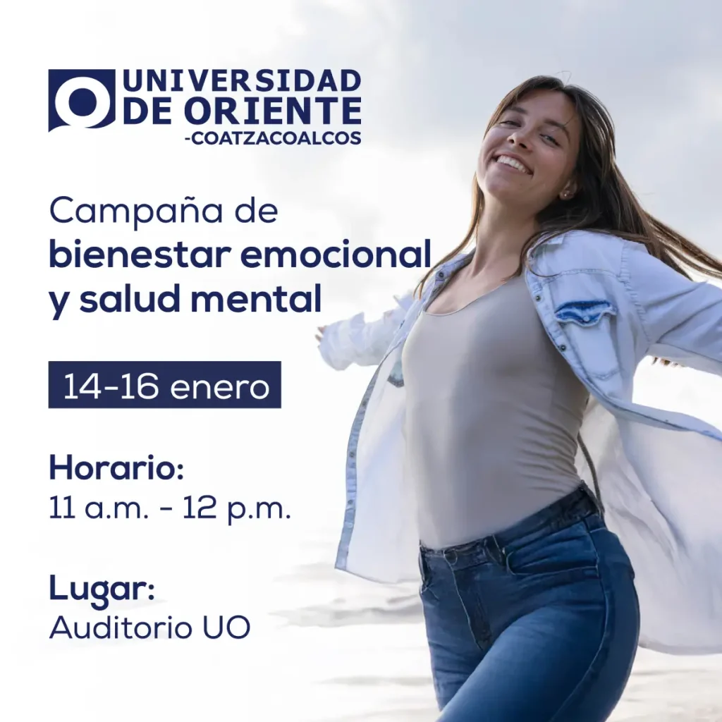 Campaña de bienestar emocional y salud mental UO Coatzacoalcos