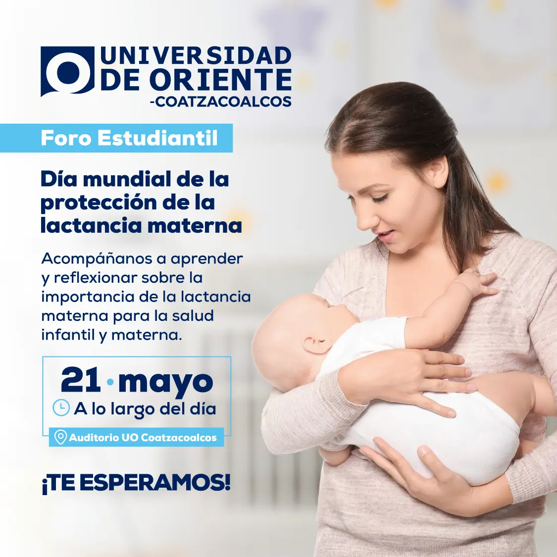 Foro estudiantil - día mundial de la proteccion de la lactancia materna - Universidad de Oriente Coatzacoalcos