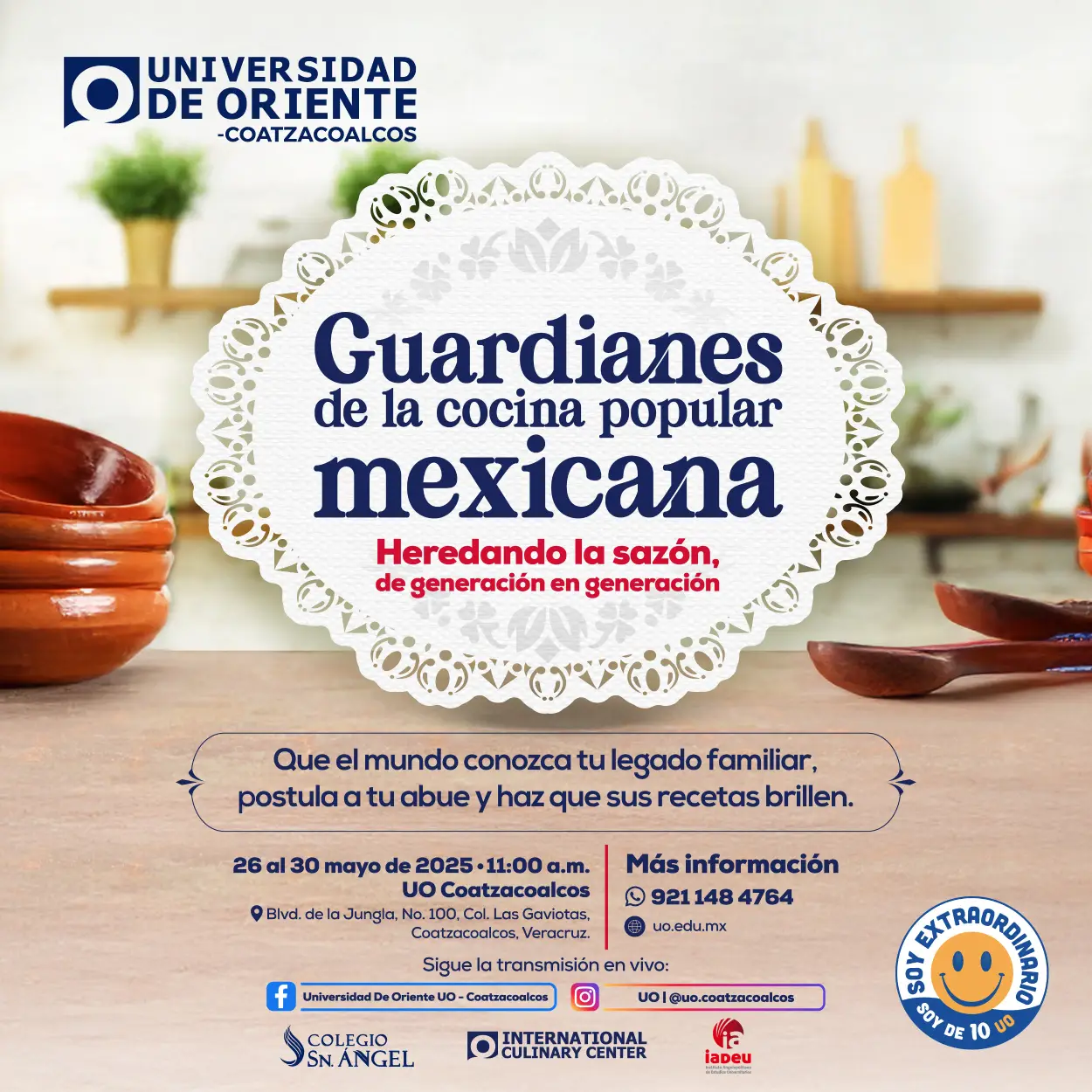 Guardianes de la Cocina Popular Mexicana Evento UO Coatzacoalcos