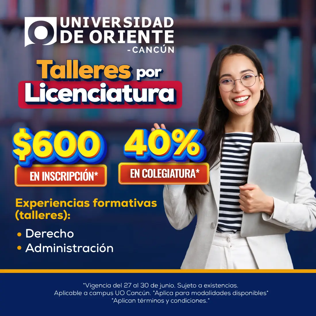 Talleres por licenciatura UO Cancún