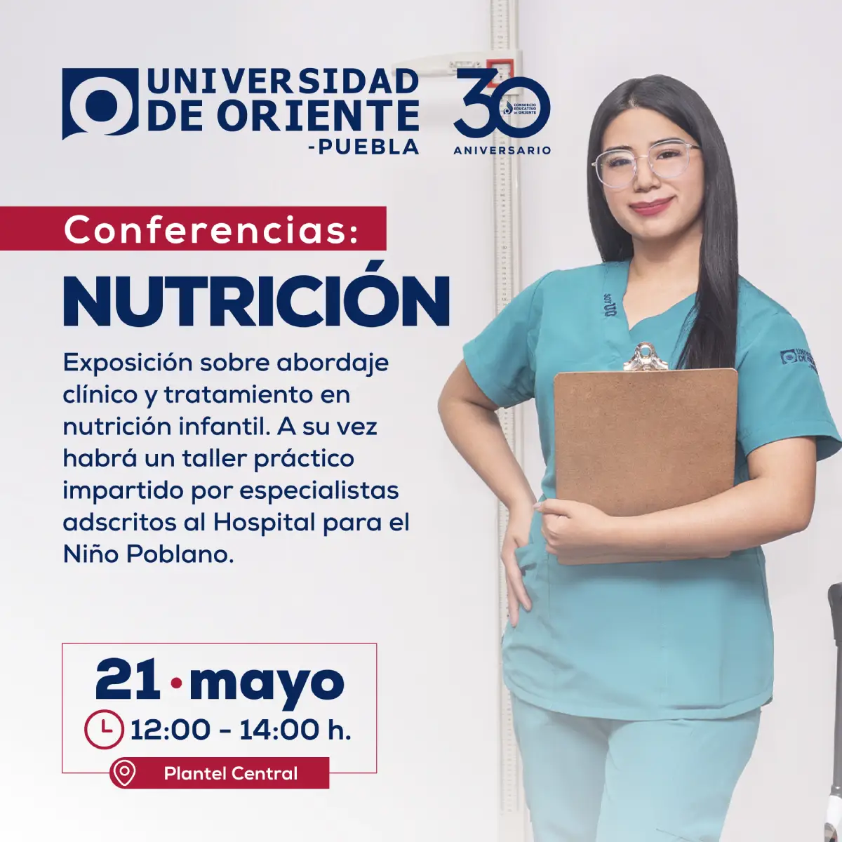 Sesion de Conferecias en Nutricion Universidad de Oriente Puebla
