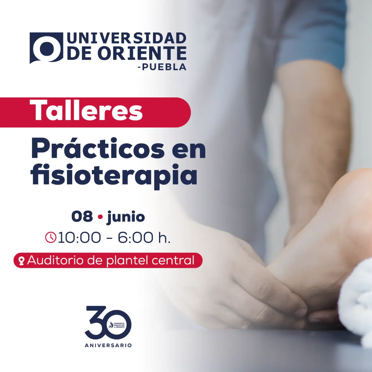 Talleres practicos en fisioterapia - Universidad de Oriente Puebla - Destacada